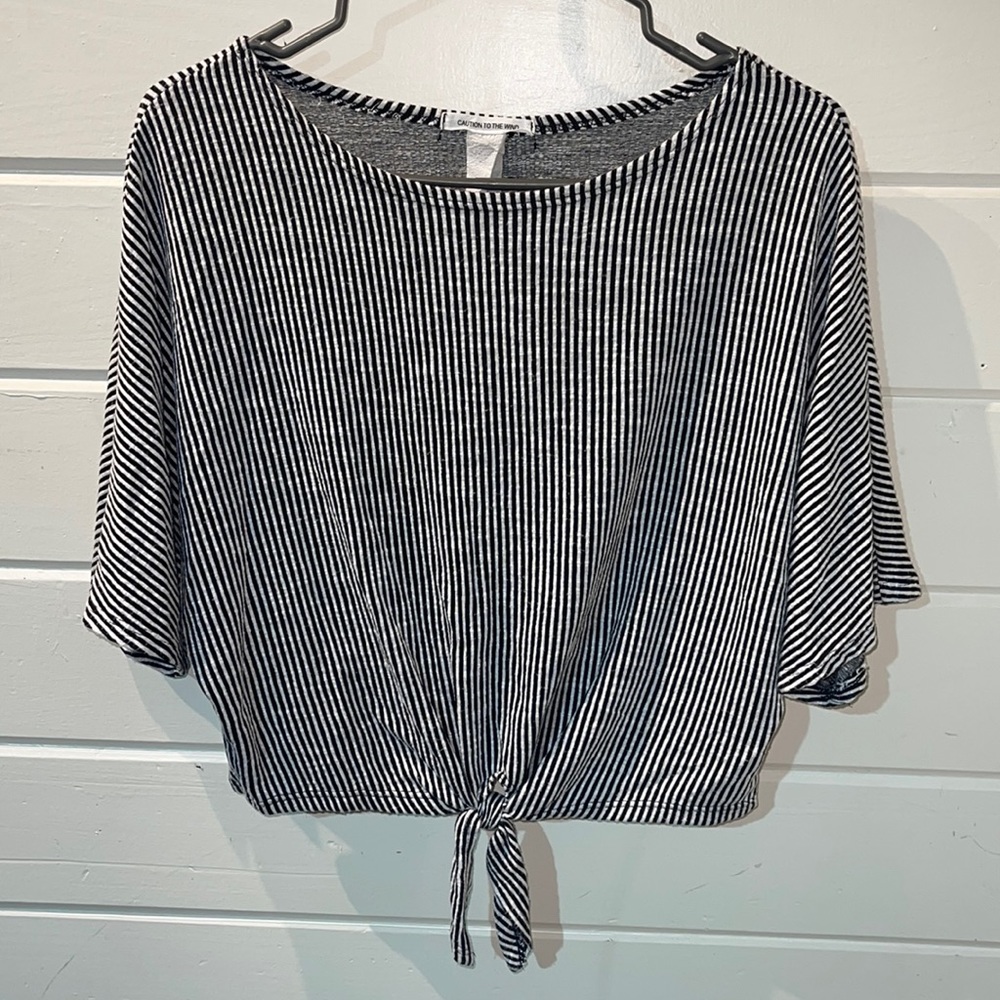 Striped Crop Top by Caution to the Wind